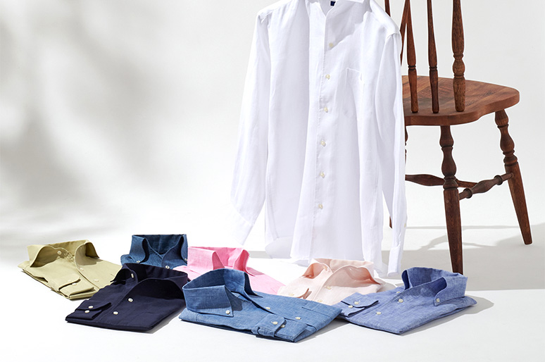 麻リネンシャツ