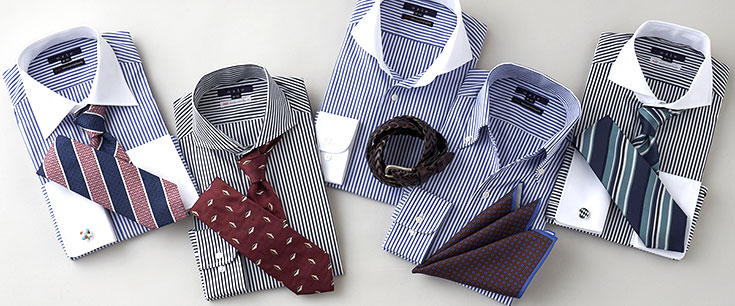 ストライプシャツ/ワイシャツ/Yシャツ