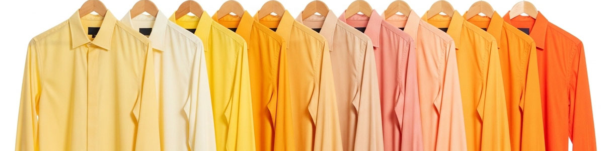 イエロー・オレンジ系・黄色シャツ/レディースシャツ/ブラウス