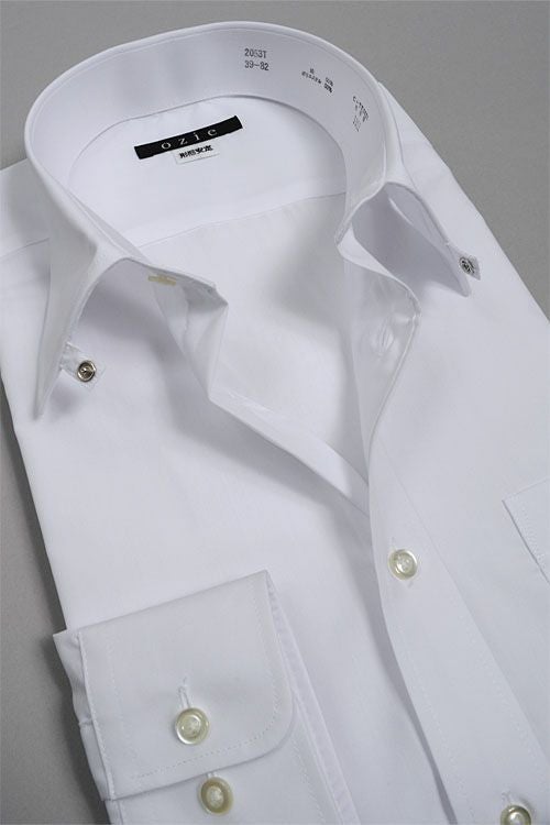 ワイシャツ・カッターシャツ 2053T-WHITE-衿2