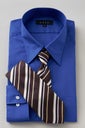ワイシャツ 5955-01-H-BLUE-コーディネートイメージ1