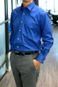 ワイシャツ 5955-01-H-BLUE-コーディネートイメージ3