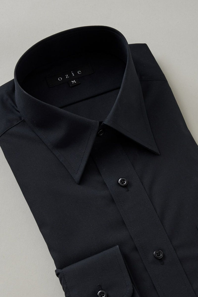 ワイシャツ 5955-01-J-BLACK-衿3