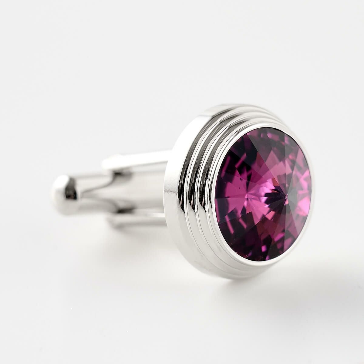 すき透る輝き！Swarovski 青いクリスタル カフスボタン SWAROVSKI - スワロフスキー カフスボタン Swarovskiの通販 by