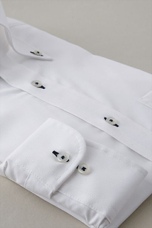 オックスフォードシャツ カフス 8012-L09A-1-WHITE