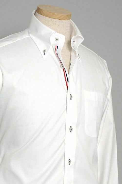 オックスフォードシャツ スタイル 8012-L09A-1-WHITE
