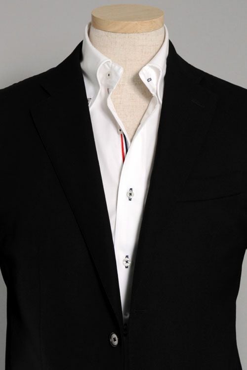 オックスフォードシャツ コーデ3 8012-L09A-1-WHITE