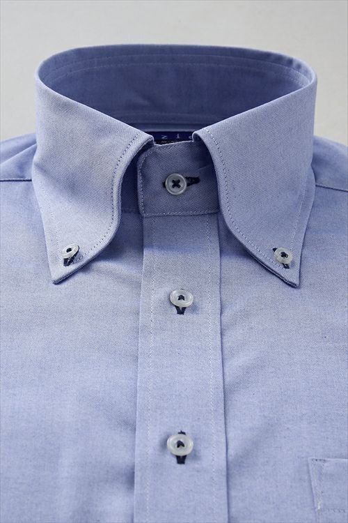 オックスフォードシャツ 衿1 8012-L09A-2-BLUE