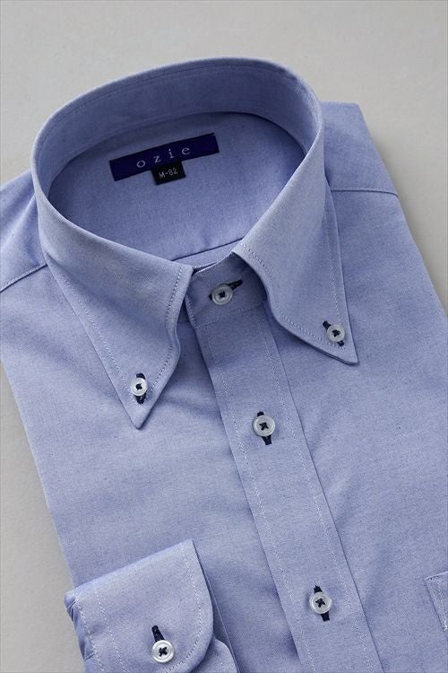 オックスフォードシャツ 衿2 8012-L09A-2-BLUE