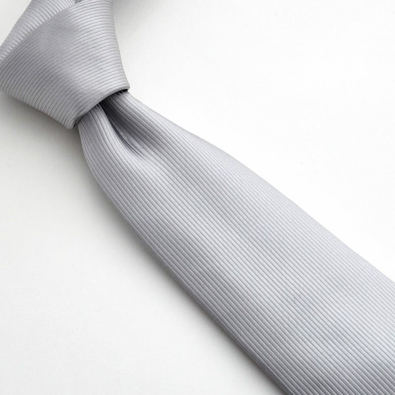 セッテピエゲ・ネクタイ  NP-005-SILVER-結び