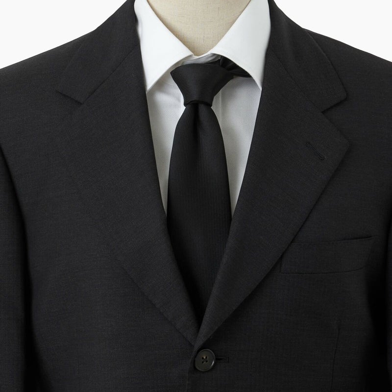 セッテピエゲ・ネクタイ  NP-007-BLACK-コーディネート