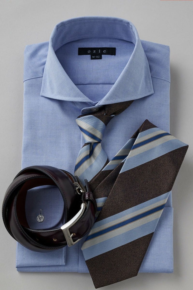 ワイシャツ Yシャツ コーディネート3　8070-H06A-2-BLUE