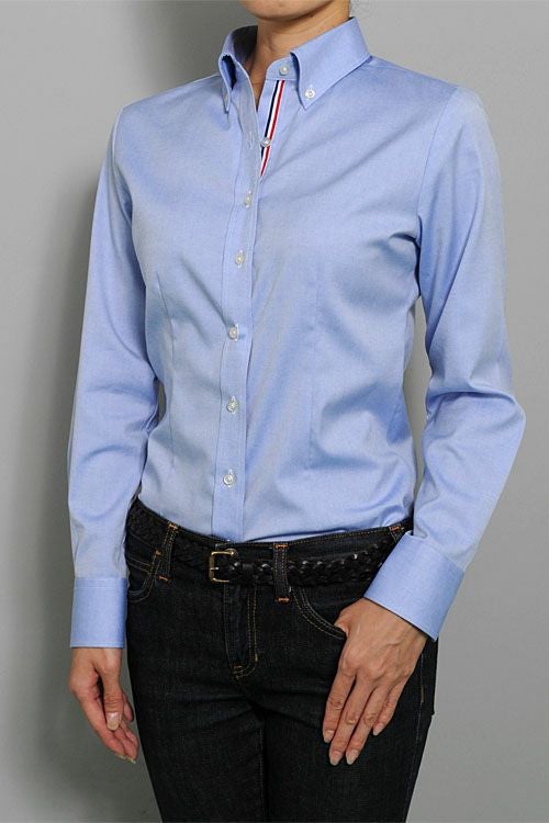 レディースシャツ フロント 6274-A10-2-BLUE