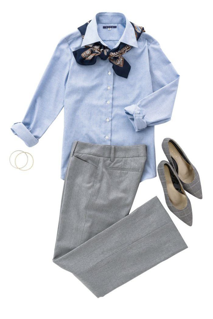 レディース 6071-C01A-2-BLUE　コーディネート1