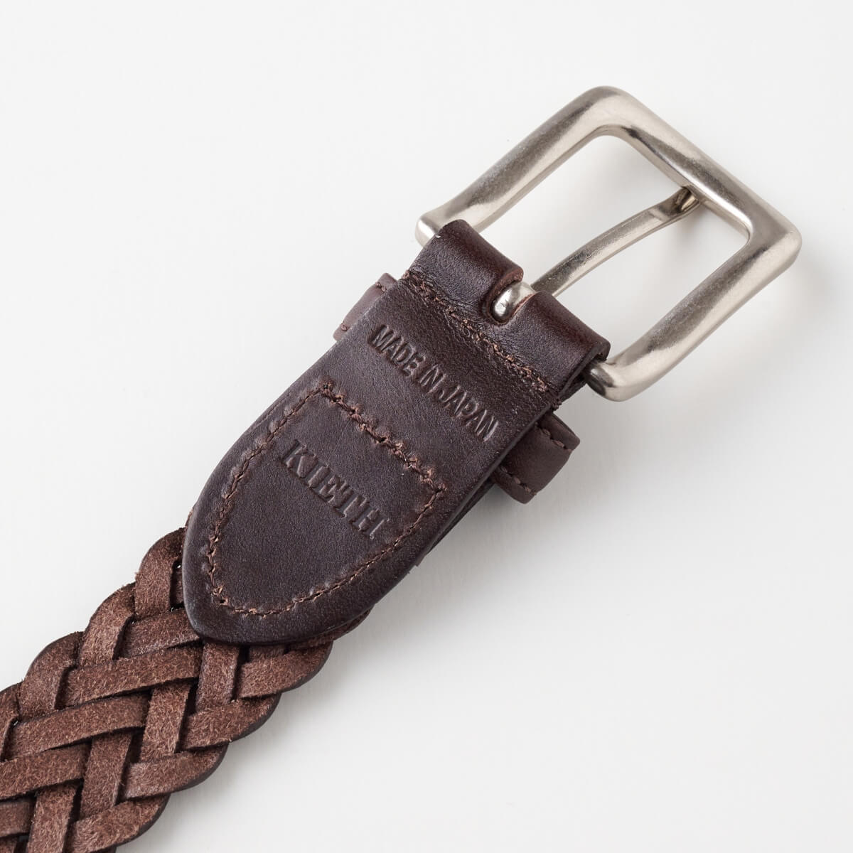 本革メッシュベルト KE21266-39-DBROWN