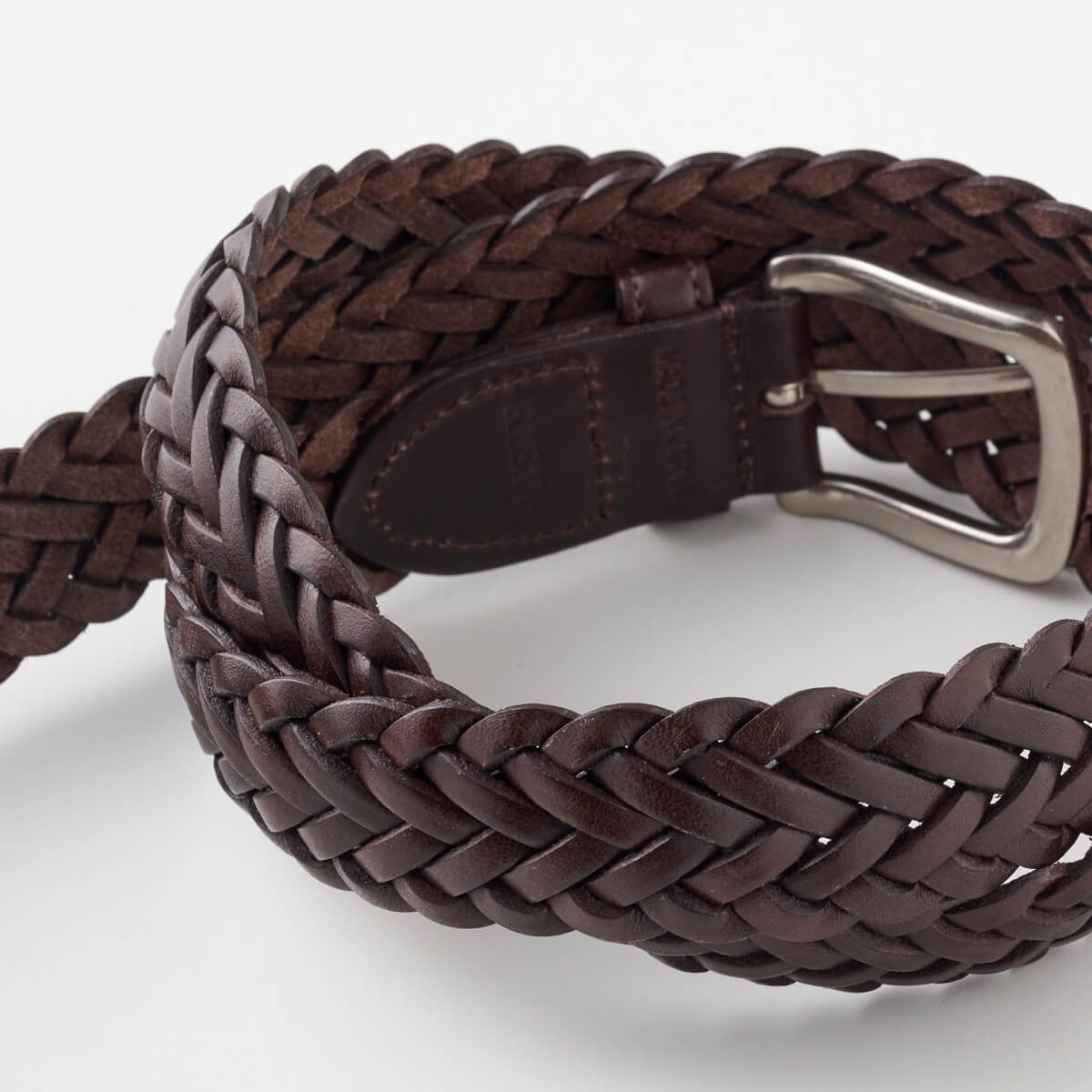 本革メッシュベルト KE21266-39-DBROWN