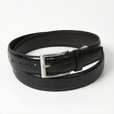 クロコダイル型押しベルト KE21283-19-BLACK