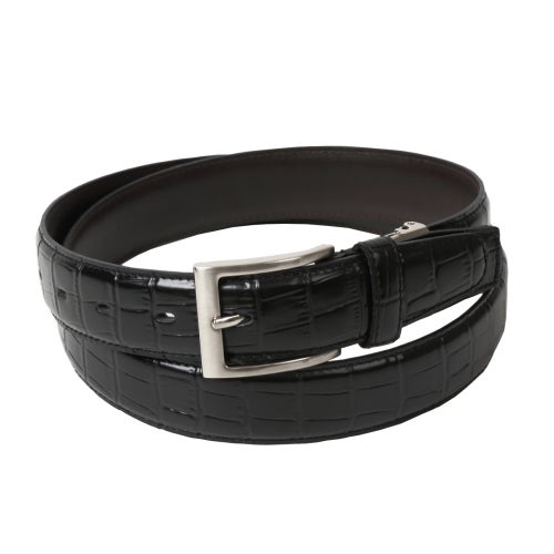 クロコダイル型押しベルト KE21283-19-BLACK
