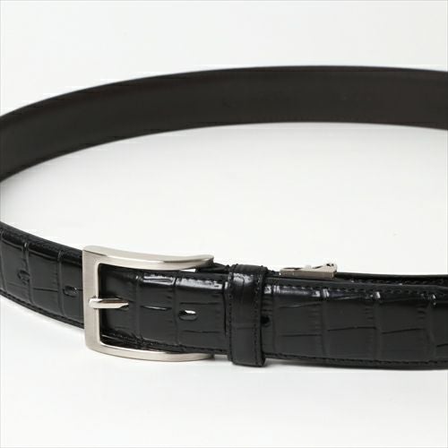 クロコダイル型押しベルトイメージ KE21283-19-BLACK