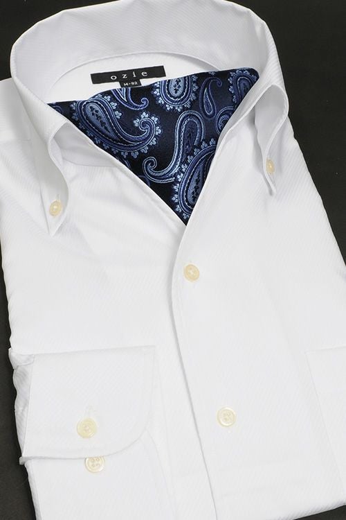 メンズワイシャツ・カッターシャツ 8044-H06B-4-WHITE