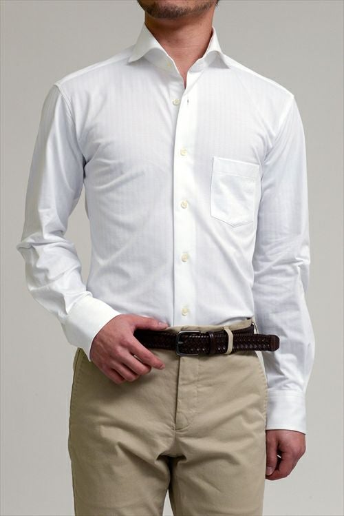 メンズワイシャツ・カッターシャツ 8014-I03A-WHITE