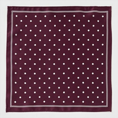 ポケットチーフ 全体 CH-D-004-WINERED