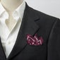 ポケットチーフ コーディネート1 CH-D-004-WINERED