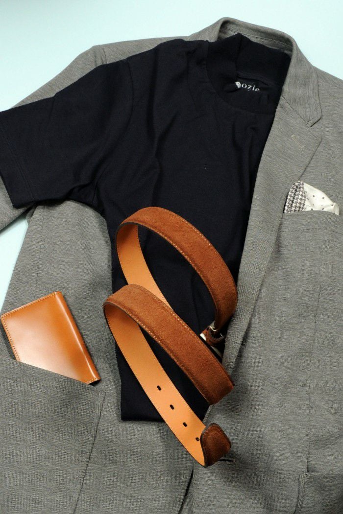 スエードベルト コーディネート KE21328-36-BROWN