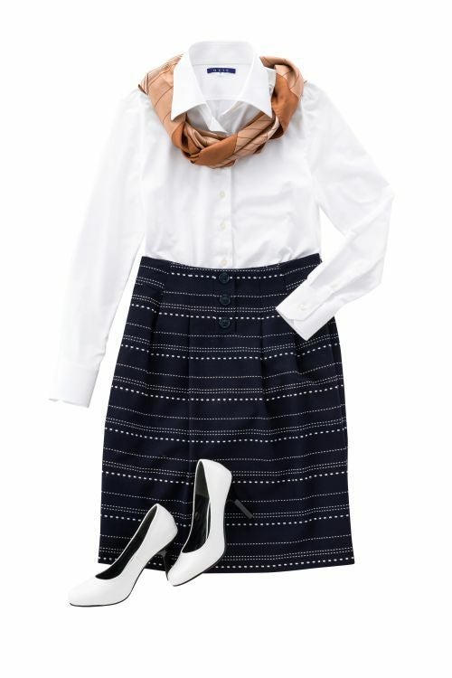 レディース  6046-E03-1-WHITE-コーディネートイメージ