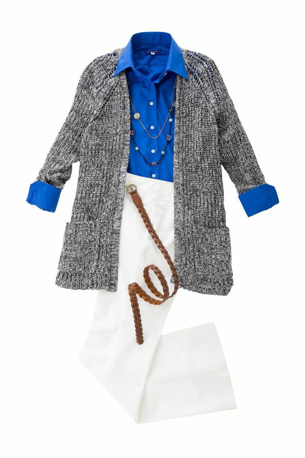 レディースシャツ コーデ1 6271R-4-BLUE