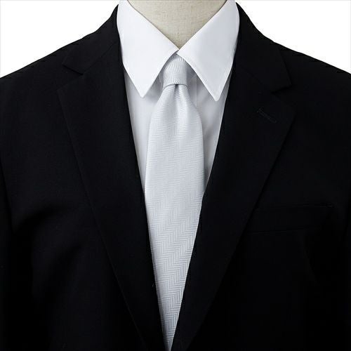 シルバータイ・フォーマルネクタイ  NS-021-コーディネートイメージ