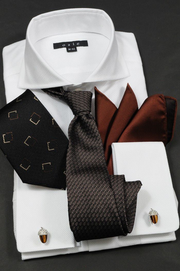 ワイシャツ8006-G03A-WHITEコディネート２