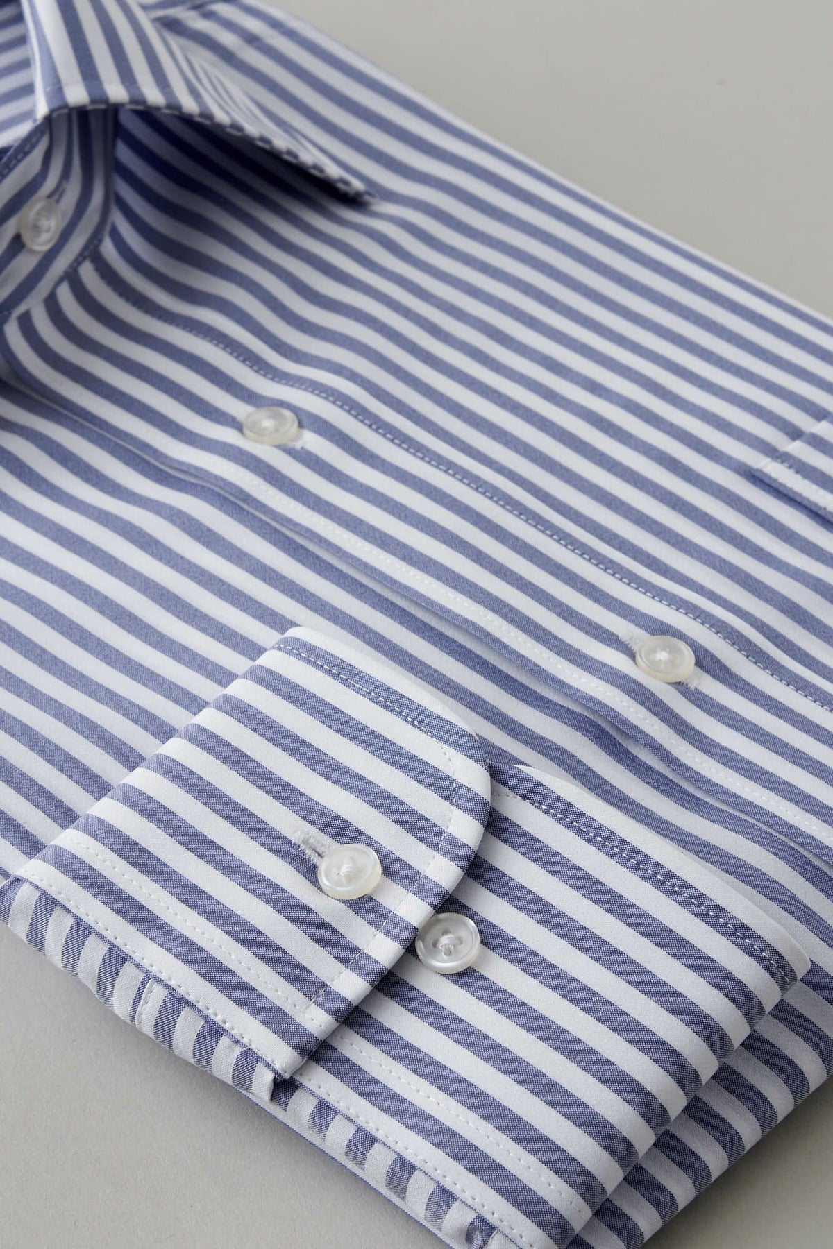 ワイシャツ  8023-Y12A-BLUE-カフス