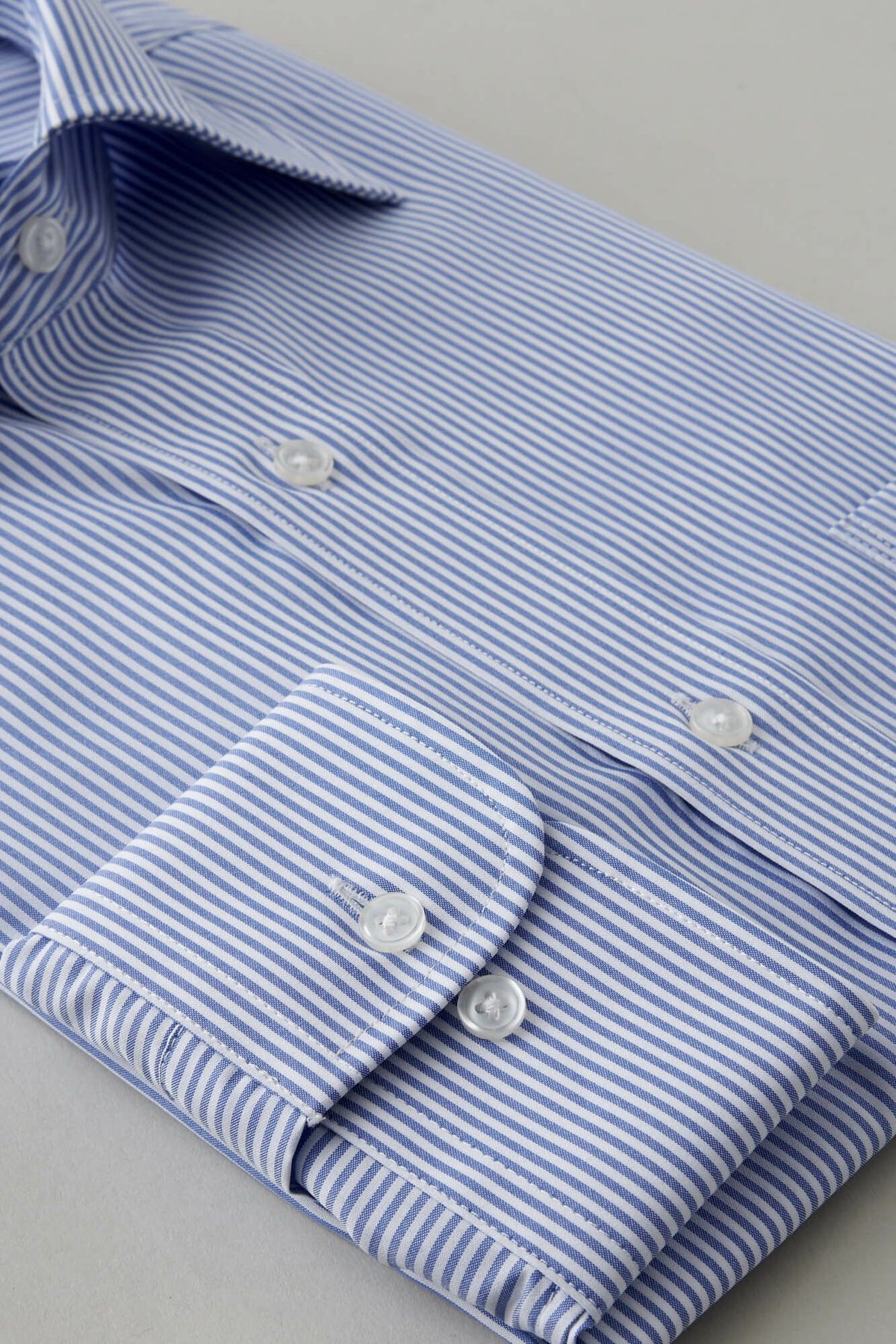 ワイシャツ  8023-Y12B-BLUE-カフス