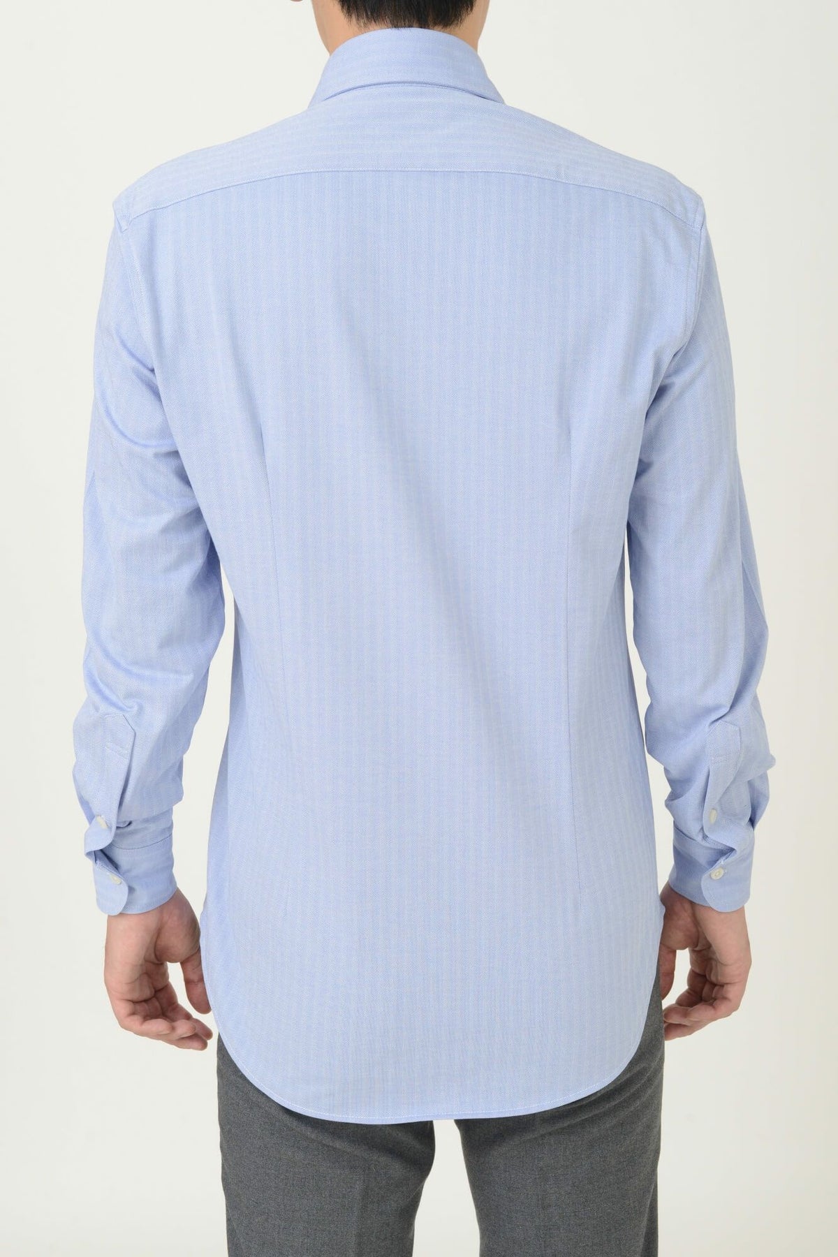 ワイシャツ・ニットシャツ 8014-O01A-BLUE-バック