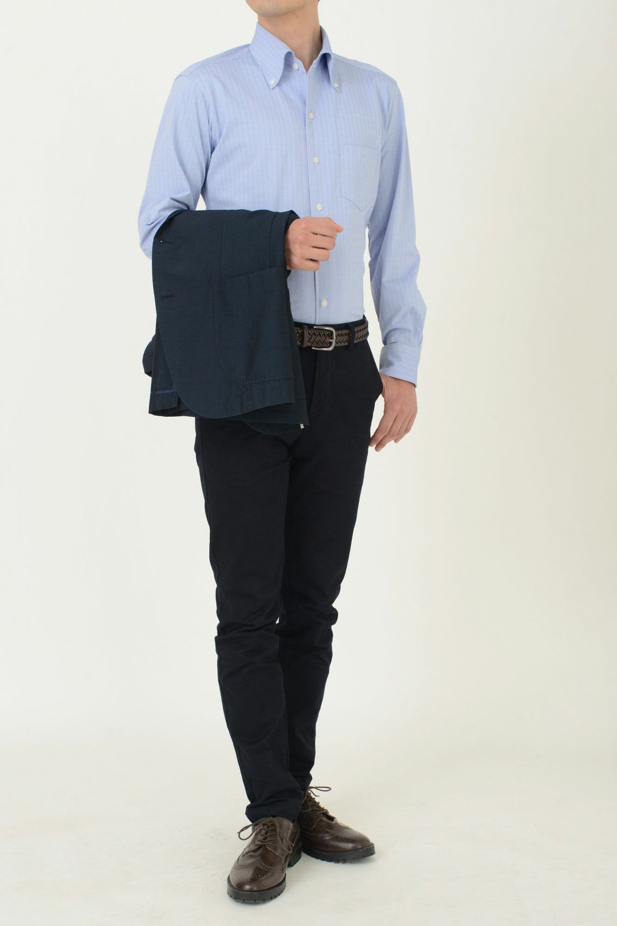 ワイシャツ・ニットシャツ 8054-Y04C-BLUE-コーディネートイメージ2