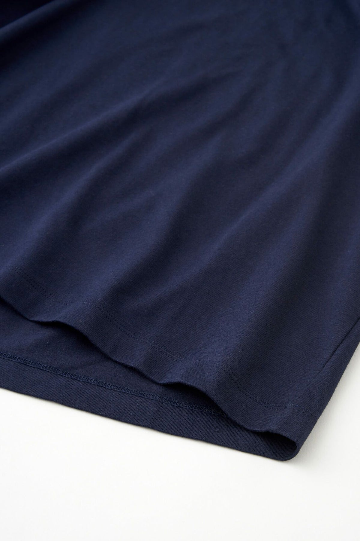 メンズ 長袖Tシャツ ネイビー 裾