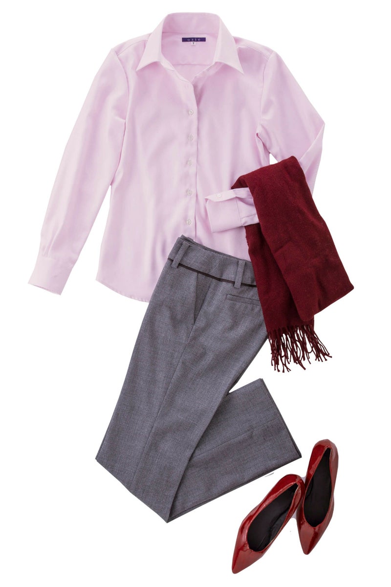 レディースシャツ　コーディネート1 6071-J09-PINK