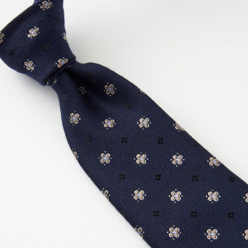 ネクタイ NW-193-NAVYBLUE-結び