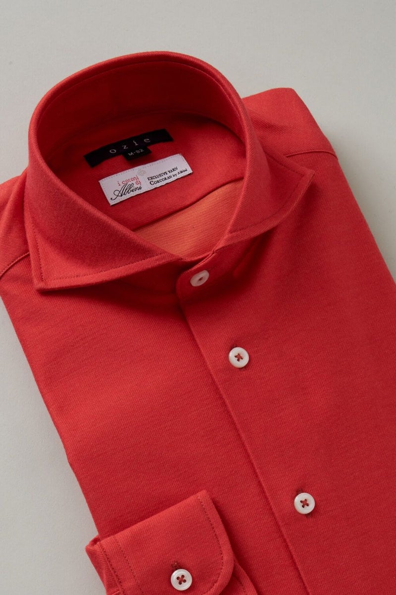 ワイシャツ 8014-G09H-ORANGE-衿3