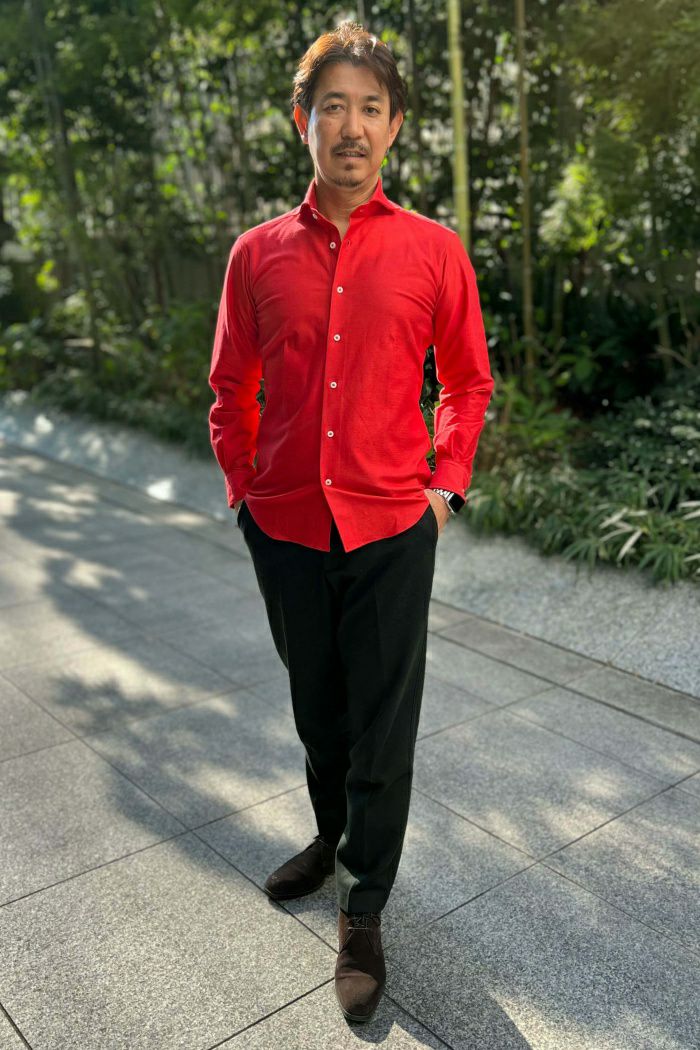 フランネルシャツのコーディネート2