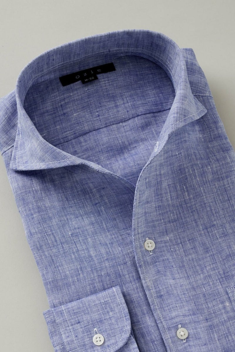 ワイシャツ 8045A-U03B-BLUE-衿1