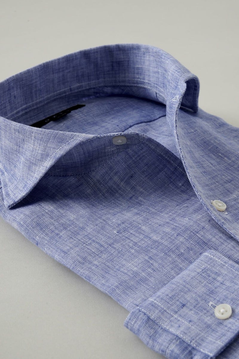 ワイシャツ 8045A-U03B-BLUE-衿2