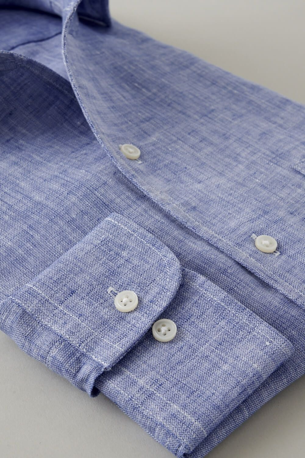 ワイシャツ 8045A-U03B-BLUE-カフス