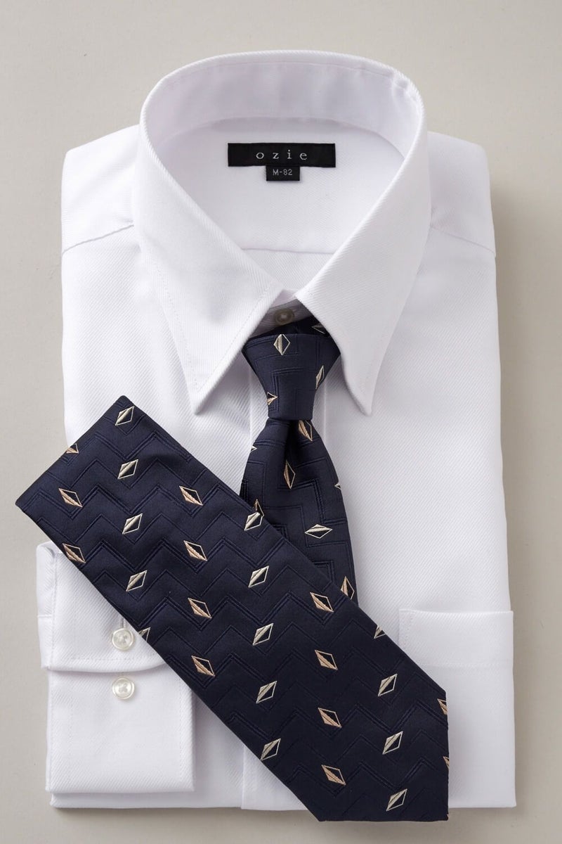 ワイシャツ 8076-U09A-WHITE-コーディネートイメージ