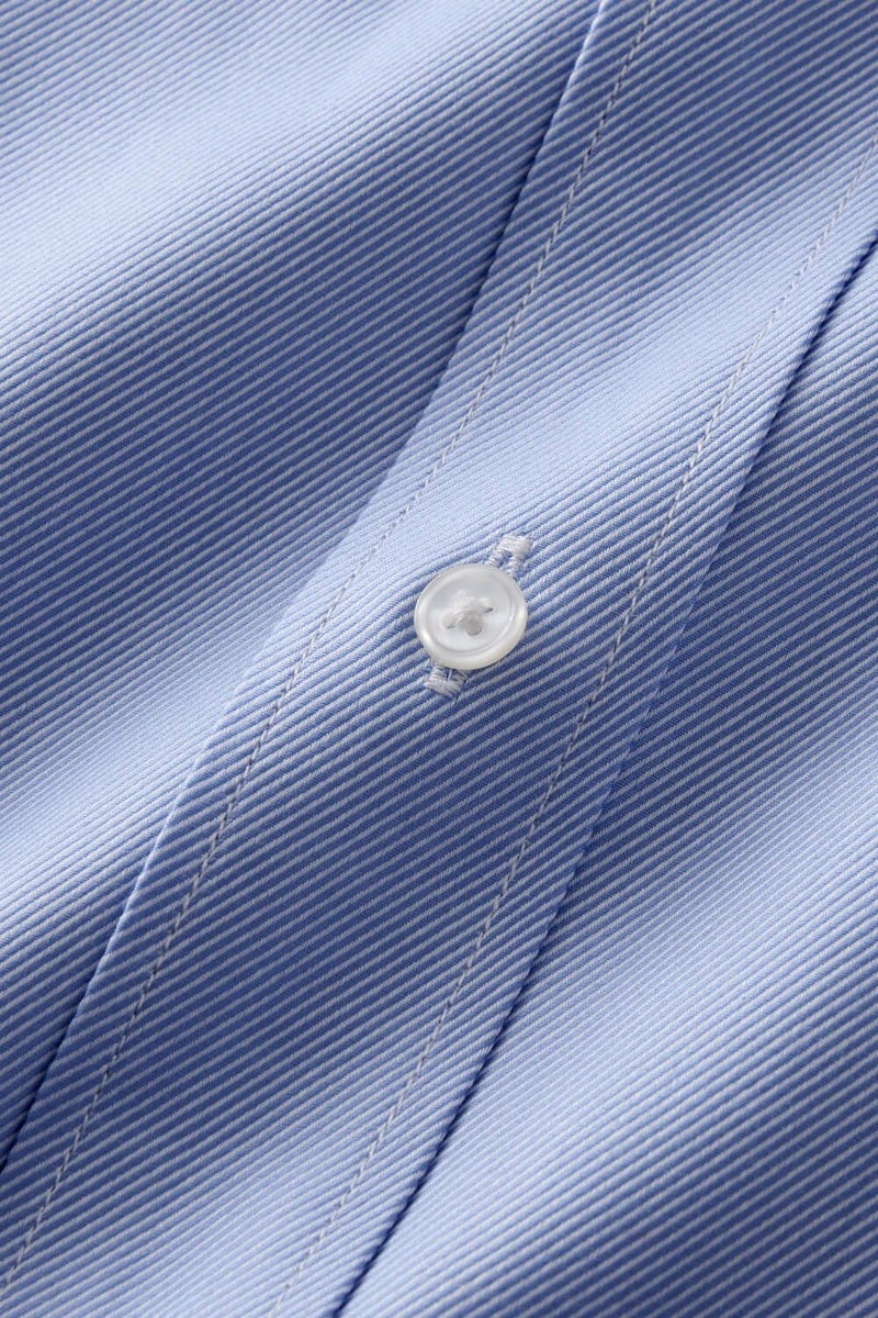 ワイシャツ 8076-U09B-SAX-生地