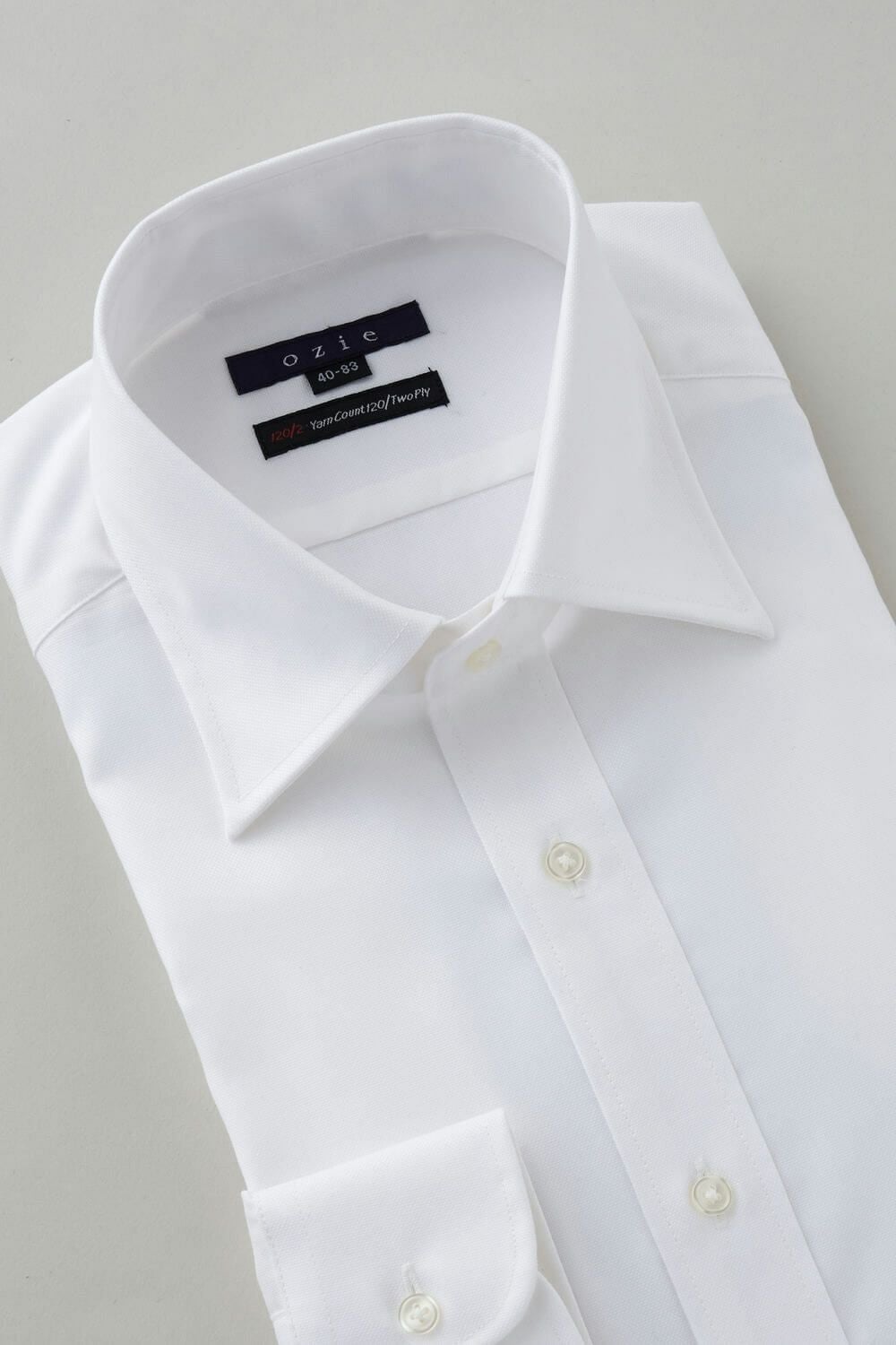 ワイシャツ 8023P-A10C-WHITE-衿3