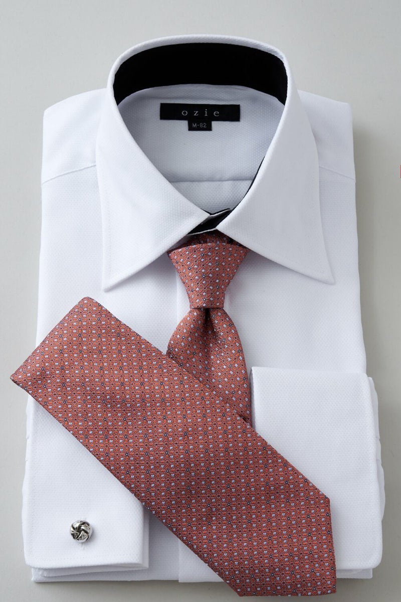 ワイシャツ 8066H-U10A-WHITE-コーディネートイメージ