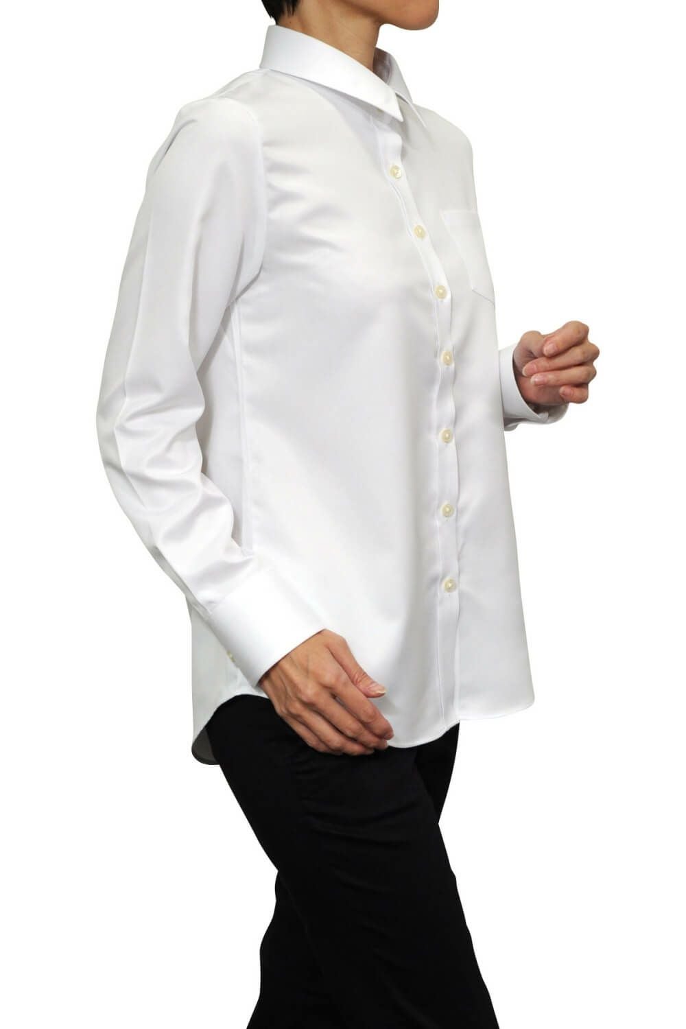 レディースシャツ・ブラウス 6400-K09-WHITE-