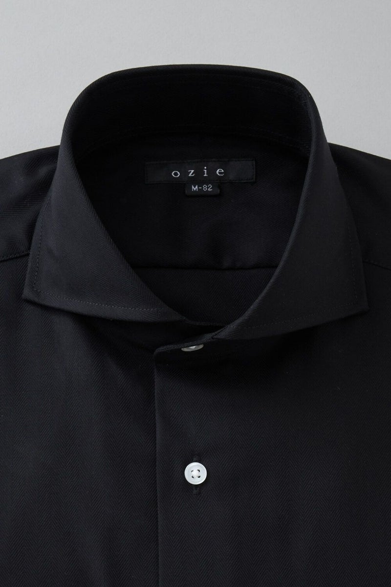 ワイシャツ 8070-U10A-BLACK-衿1